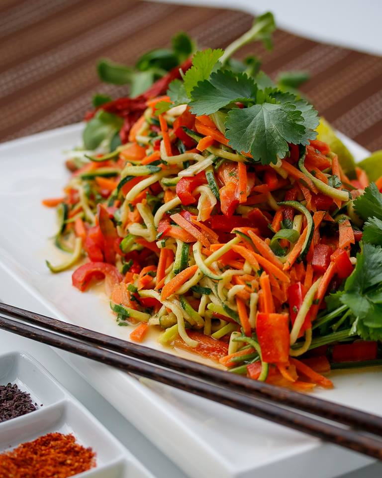 Pad Thai with Zoodles - Go Raw Organics